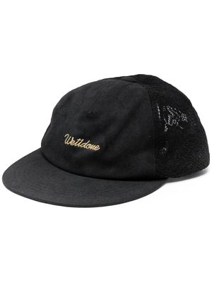 We11done embroidered-logo baseball cap - Black