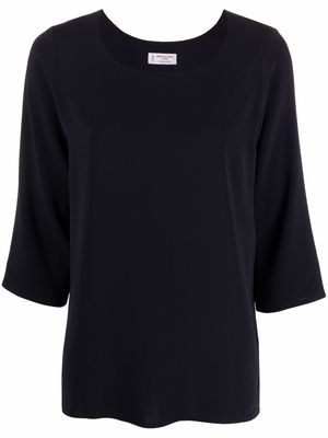 Alberto Biani round-neck top - Blue