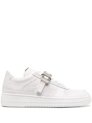 1017 ALYX 9SM perforated buckled-detail sneakers - White