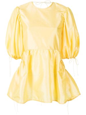 Cecilie Bahnsen Lulu peplum tunic top - Yellow