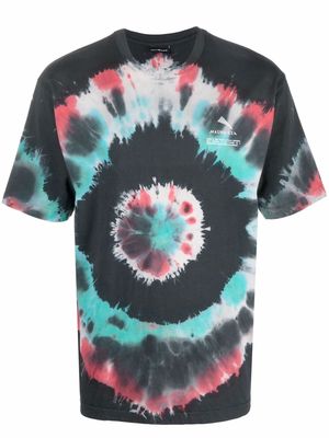 Mauna Kea tie-dye print T-shirt - Black