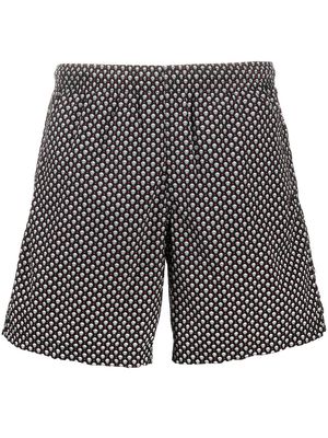 Alexander McQueen skull pattern swim shorts - Black