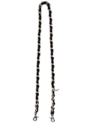 Zadig&Voltaire chain and leather bag strap - Black