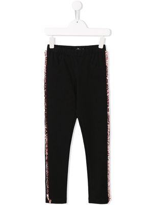 Andorine sparkle embellished leggings - Black