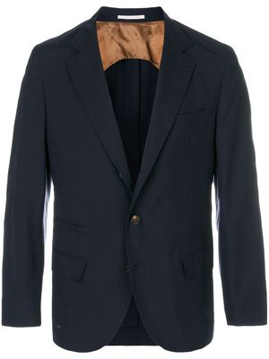 Brunello Cucinelli fitted formal blazer - Blue