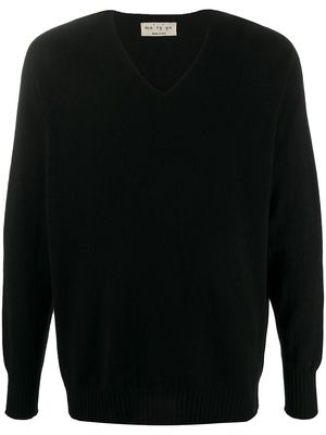 Ma'ry'ya v-neck knit jumper - Black