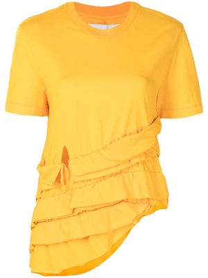Marques'Almeida layered cotton T-shirt - Yellow