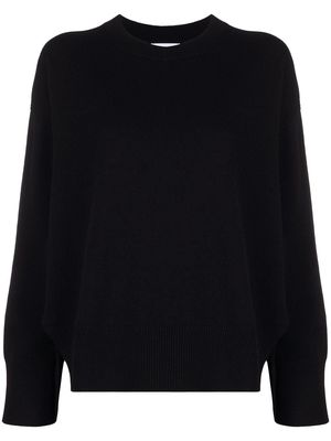 Barrie round neck cashmere jumper - Black