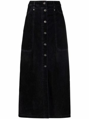 Diesel high-waisted maxi skirt - Black