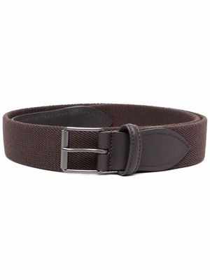 Anderson's leather trim belt - Brown