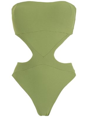 Amir Slama cutout swimsuit - Green
