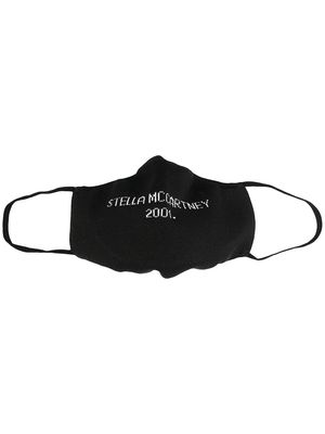 Stella McCartney logo-embellished face mask - Black