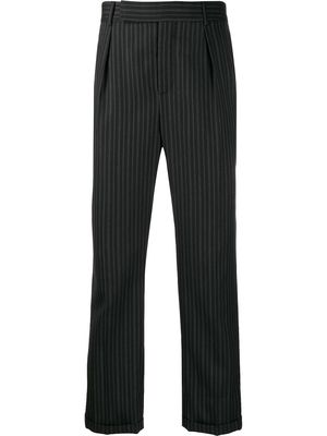 Saint Laurent striped tailored trousers - Black