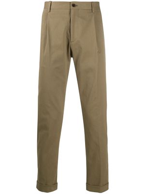ETRO zip-pocket tapered trousers - Green