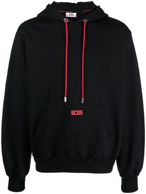 Gcds logo-print cotton hoodie - Black