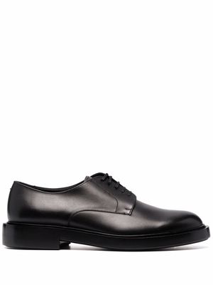 Giorgio Armani leather oxford shoes - Black