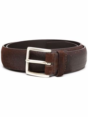Orciani square-buckle belt - Brown