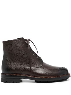 Bally ankle lace-up boots - Brown