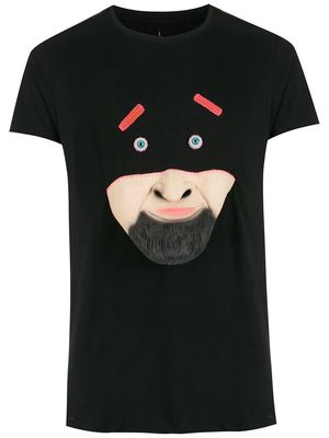 Amir Slama graphic-print cotton T-Shirt - Black
