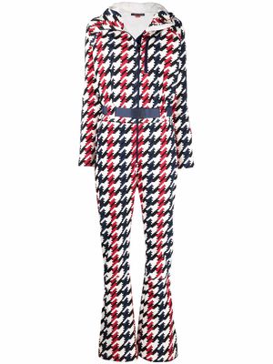 Perfect Moment Star houndstooth-print jumpsuit - White