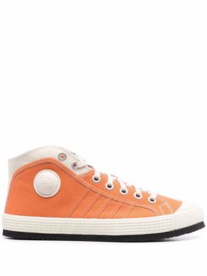 Diesel lace-up high-top sneakers - Orange