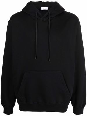 MSGM logo-print pullover hoodie - Black
