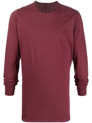 Rick Owens DRKSHDW long-sleeved cotton sweatshirt - Red