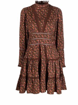 byTiMo floral print tiered dress - Brown