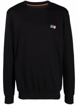 PS Paul Smith embroidered-logo detail jumper - Black