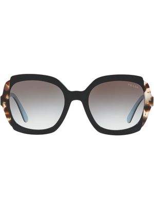 Prada Eyewear oversized frame sunglasses - Black