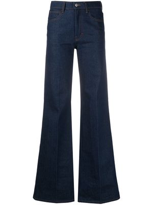 AMI Paris high-waisted flared jeans - Blue