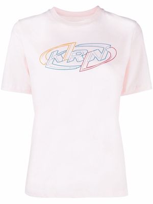 Kirin logo-print T-shirt - Pink