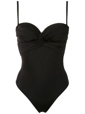 Brigitte twisted detail swimsuit - Black