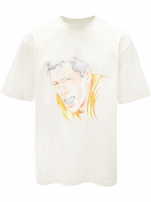 JW Anderson Rugby-print cotton T-shirt - White