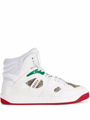 Gucci Basket lace-up sneakers - White