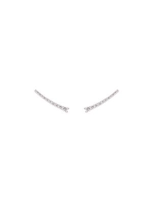 ALINKA 18kt white gold DASHA Super Fine diamond cuff earrings - Metallic