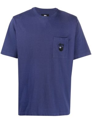 Stussy 8 Ball Pocket cotton T-shirt - Blue