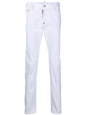 Dsquared2 mid-rise straight-leg jeans - White