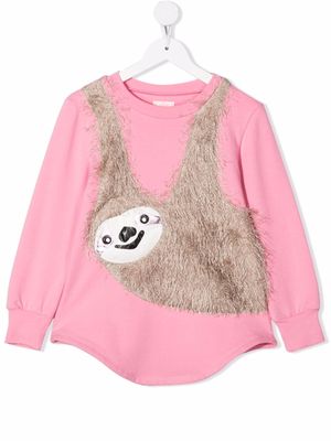 WAUW CAPOW by BANGBANG Lazy Laura sloth dress - Pink