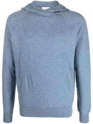 Malo long-sleeved cashmere hoodie - Blue