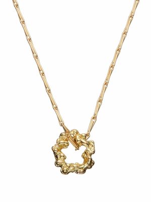 Clio Saskia 18kt yellow gold Seaweed Slip pendant necklace