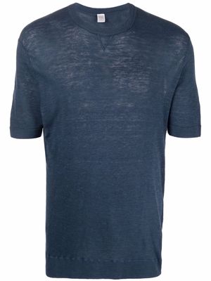 Eleventy round-neck short-sleeve T-shirt - Blue