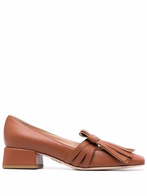 Rodo fringe-embellished loafers - Brown