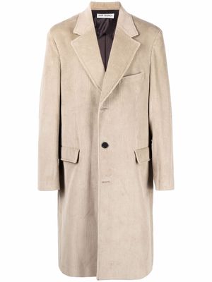 Our Legacy Dolphin single-breasted corduroy coat - Grey