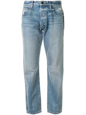 KHAITE mid-rise straight jeans - Blue