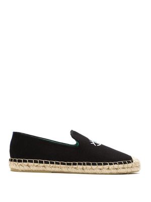 Blue Bird Shoes Look embroidered espadrilles - Black