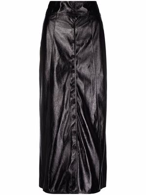 Isabel Marant Baxomili faux leather midi skirt - Black
