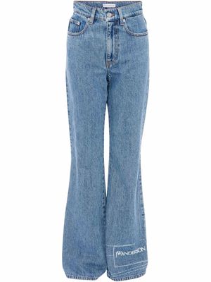 JW Anderson high-waisted bootcut jeans - Blue