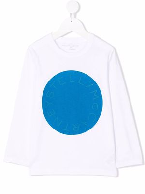 Stella McCartney Kids logo-print cotton T-Shirt - White
