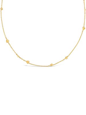 Dinny Hall Bijou folded heart necklace - Gold